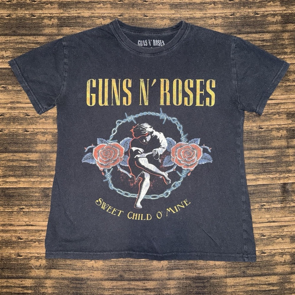 Guns N Roses T-Shirt Womens Small Sweet Child of Mine Rose Graphic Tee